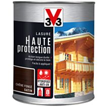 Lasure bois haute protection chêne foncé 1L - V33