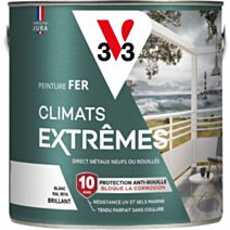 Base à teinter peinture fer climats extrêmes blanc brillant 0,5L - V33