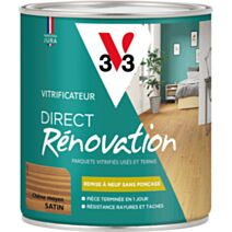 Vitrificateur renovation incolore chêne moyen satin 0,75 L - V33