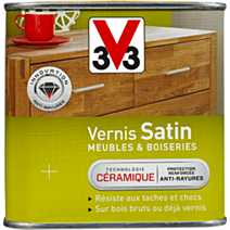 Vernis Meuble/Bois Satin BLANC PATINE 0,25L