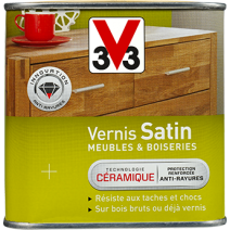 Vernis meubles & boiseries satin chêne moyen 0,25 L - V33