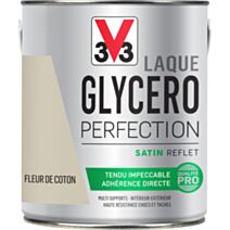 Laque glycero satin 2L fleur de coton - V33