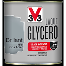 laque glycero brillante 0,5L gris acier - V33
