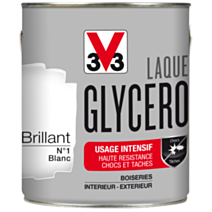 Laque glycéro brillante 2L blanc - V33