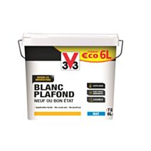 PEINTURE V33 “BLANC PLAFOND” NEUF OU BON ETAT MAT 6L