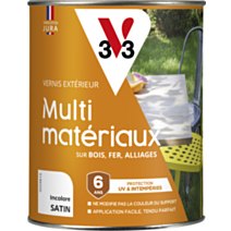 Vernis extérieur multimatériaux satin incolore 0l25