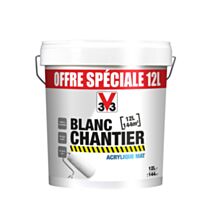 Peinture Murs & Plafonds Blanc Chantier mat 12L - V33