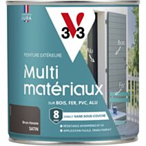 Peinture multi-supports direct protect satin 0.5L brun havane - V33