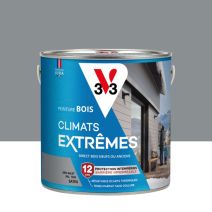 Peinture Bois Climats Extrêmes Satin Gris Galet 2L - V33