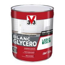 Peinture blanc glycéro satin 2,5l