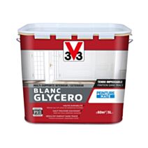 Peinture blanc glycéro mat 5l