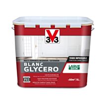 Peinture blanc glycéro satin 5l