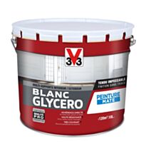 Peinture blanc glycéro mat 10l