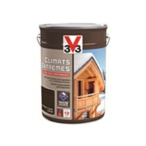 Lasure bois extérieurs climats extrêmes 5L chêne foncé - V33