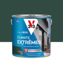 Peinture Bois Climats Extrêmes Vert Basque Satin 2L - V33
