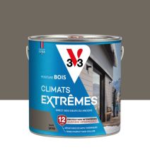 Peinture Bois Climats Extrêmes Taupe Satin 2L - V33