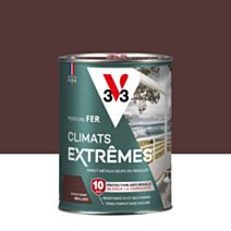 Peinture Fer Climats Extrêmes Brillant Rouge Ombre 1,5 L