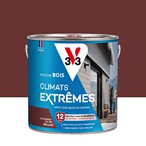 Peinture Bois Climats Extrêmes Brillant Rouge Basque 2L - V33