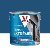 Peinture Bois Climats Extrêmes Bleu Bretagne Satin 2L - V33