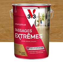 Vitrificateur passages extrêmes incolore chêne moyen satin 5 L - V33