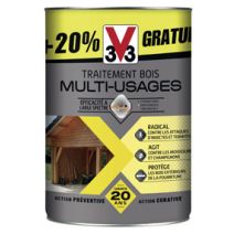Traitement bois multiusage 5L+20% Gratuit - V33