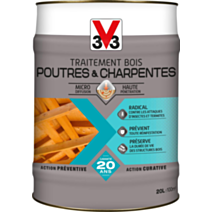 Traitement bois poutres et charpentes 20L - V33