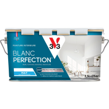 Peinture blanc perfection mat 2,5L