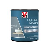 Peinture Cuisine & bain Resist'Extrême Bleu Guérande satin 0,5L - V33