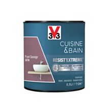 Peinture Cuisine & bain Resist'Extrême Prune sauvage satin 0,5L - V33