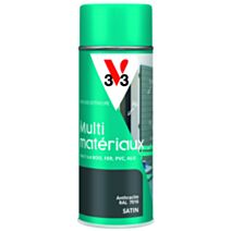 Bombe de peinture multi-matériaux anthracite satin 400ml
