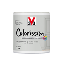 Peinture multisupport Colorissim gris perle satin 0,5L - V33