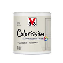 Peinture multisupport Colorissim gypse satin 0,5L - V33