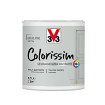 Peinture multisupport Colorissim gris platine satin 0,5L - V33