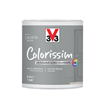 Peinture multisupport Colorissim gris béton satin 0,5L - V33