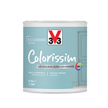 Peinture multisupport Colorissim bleu scandinave satin 0,5L - V33