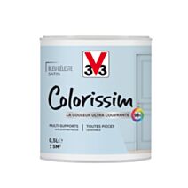 Peinture multisupport colorissim satin bleu céleste 500 ml – - V33