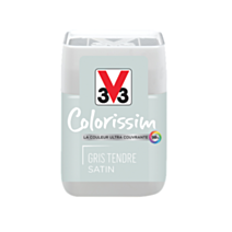 Testeur de peinture multisupport Colorissim gris tendre satin 75ml - V33