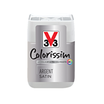 Testeur de peinture multisupport Colorissim argent satin 75ml - V33