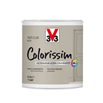 Peinture multisupport Colorissim taupe clair mat 0,5L - V33