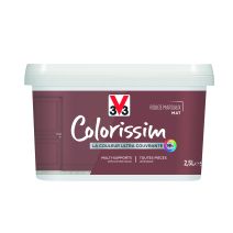 Peinture colorissim 2,5L rouge margaux mat 