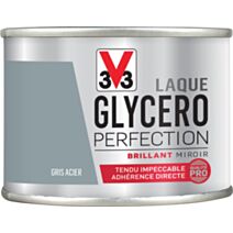 Laque glycéro brillant gris acier 125ml - V33