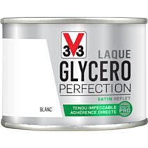Laque glycéro satin blanc 125ml - V33