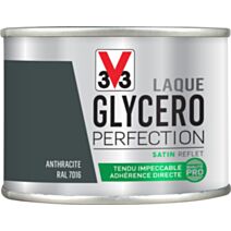 Laque glycéro satin anthracite 125ml - V33