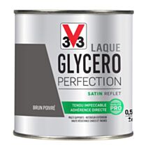 Laque glycéro brun poivre satin 0,5L - V33
