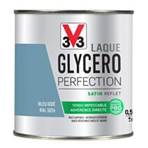 Laque glycéro multisupport Perfection bleu iode satin 0,5L - V33