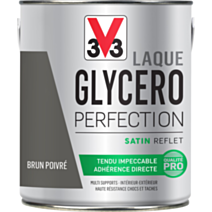 Laque glycéro 2 l satin brun poivre