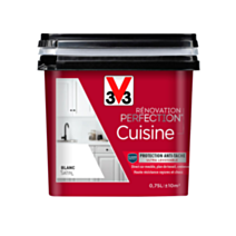 Peinture rénovation cuisine Perfection blanc satin 0,75l - V33