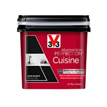 Peinture rénovation cuisine Perfection noir quartz satin 0,75l - V33