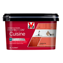 Peinture rénovation cuisine Perfection Espelette satin 2L - V33