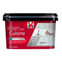 Peinture Rénovation Perfection Cuisine Tendre Gris Satin 2L - V33